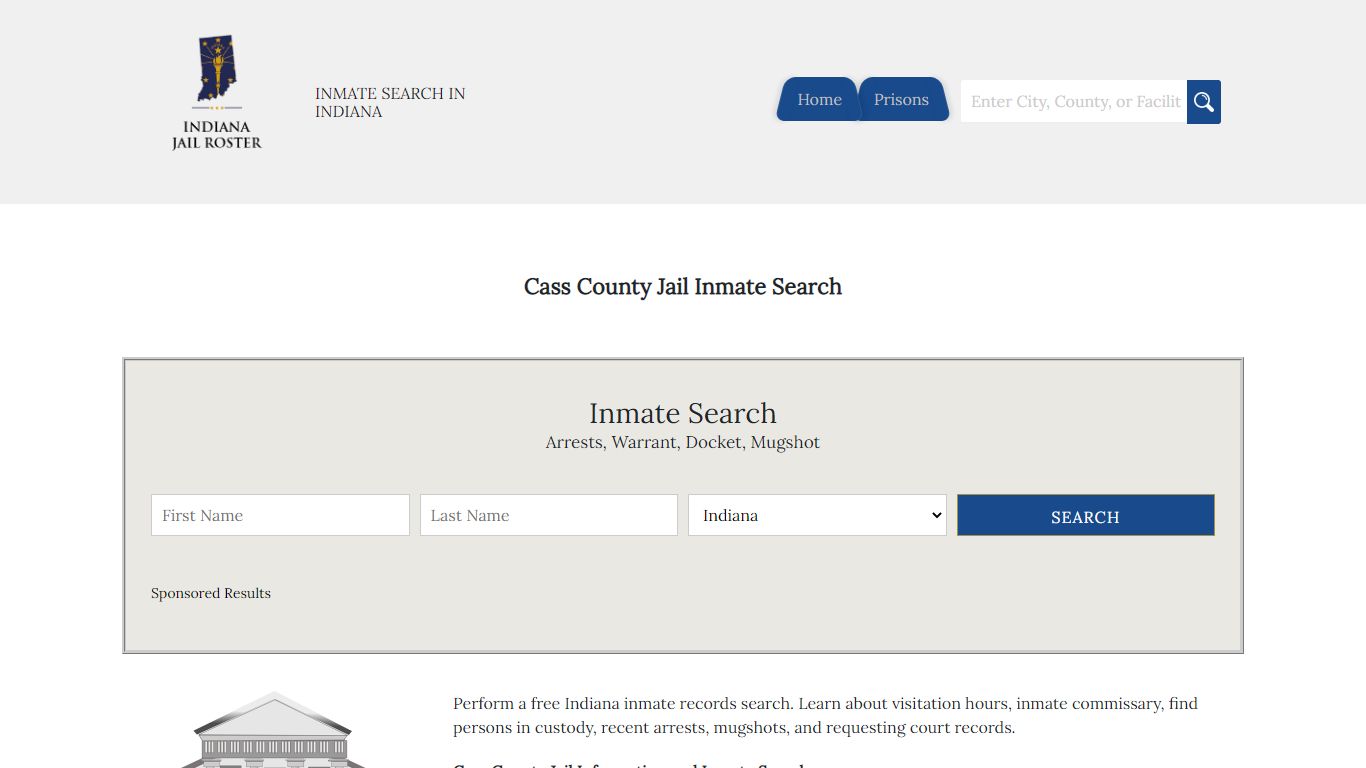 Cass County Jail Inmate Search - Indiana Jail Roster